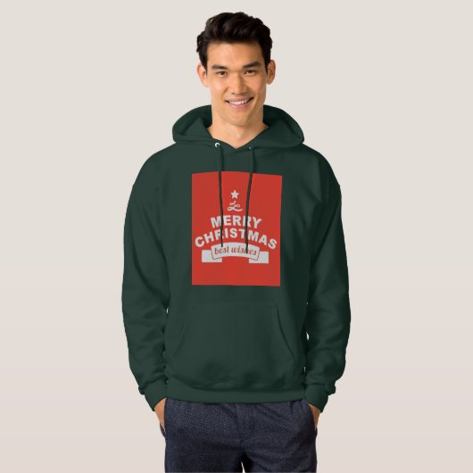 Vrory Kerstbeste wensen Hoodie (Voorkant volledig)