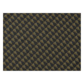 Vrory kerstboom Star Black Gold Shiny Chic Tafelkleed (Voorkant (Horizontaal))