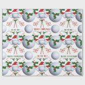 Vrory Kerstfeestelijke kerstman Cadeaupapier (Vlak)