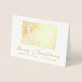 Vrory Kerstmis 2 Fotoserie Blank in script Folie Kaarten (Voorkant)