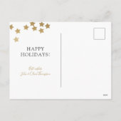 Vrory Kerstmis 2 Fotovakantie Briefkaart Red Gold (Achterkant)