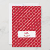 Vrory Kerstmis 4 Foto Collage Red Feestdagenkaart (Achterkant)