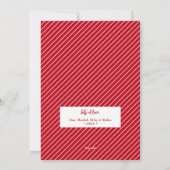 Vrory Kerstmis 4 Foto Collage Red Feestdagenkaart (Achterkant)