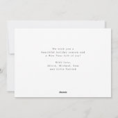 Vrory Kerstmis 5 fotocollage modern Feestdagenkaart (Achterkant)