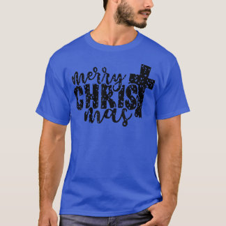 Vrory Kerstmis Christelijke Cross Family Pajamas T-shirt