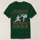 Vrory Kerstmis Karate Xmas Ugly Santa 1 T-shirt (Design voorkant)