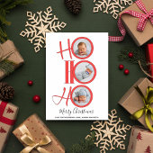 Vrory Kerstmis Modern Santa Cute Typografie Feestdagenkaart