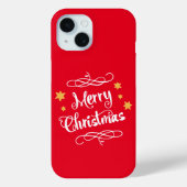 Vrory Kerstmis Modern Typografie Case-Mate iPhone Case (Achterkant)