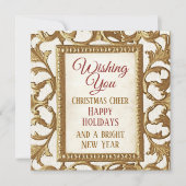 Vrory Kerstmis Prettige feestdagen Nieuwjaar Gold (Voorkant)