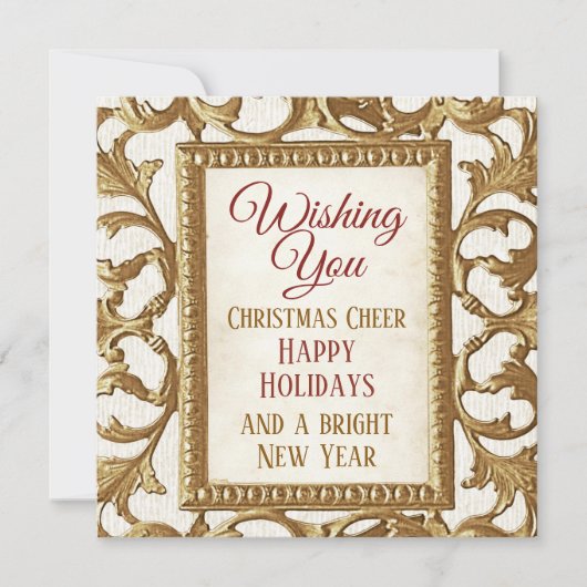 Vrory Kerstmis Prettige feestdagen Nieuwjaar Gold (Voorkant)