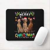 Vrory Kerstmis Shirt Santa Hat Lights Muismat (Met muis)