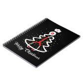 Vrory Kerstmis Stethoscoop Zuurkerstboom X Notitieboek (Linkerzijde)