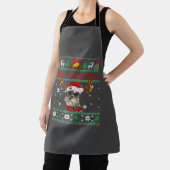Vrory Kerstmis Ugly Dog Schnauzer Santa Hat Schort (Insitu)