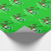 Vrory kerstnaam  Rock Guitar Cadeaupapier (Hoek)