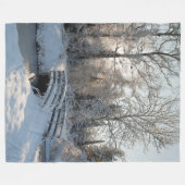 Vrory Kerstwinter Wonderland Fleece Blanket Deken (Voorkant (Horizontaal))