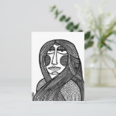 Vrouw /01 briefkaart (Staand voorkant)