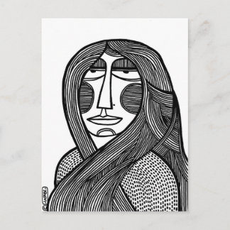 Vrouw /01 briefkaart