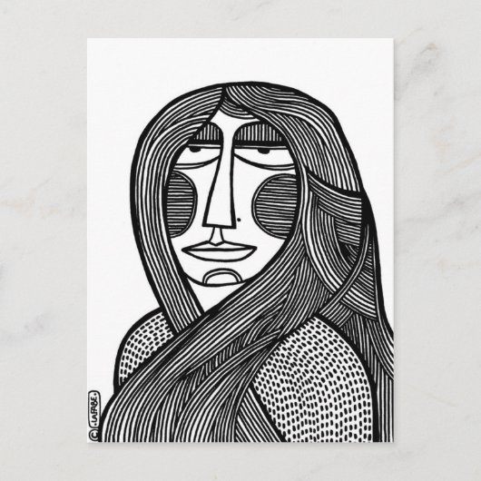 Vrouw /01 briefkaart (Voorkant)