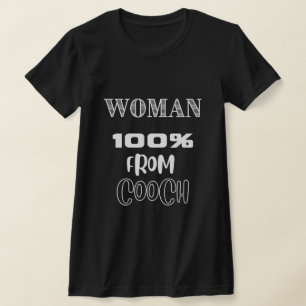 Vrouw 100% van de kok t-shirt