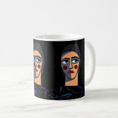 "Vrouw (102)" Koffiemok (Voorkant rechts)