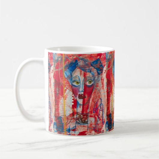 "Vrouw (104)" Koffiemok (Links)