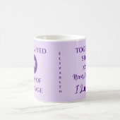 Vrouw 10 jaar huwelijk est jaar paarse koffiemok (Center)