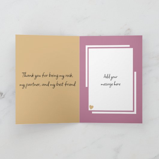 Vrouw 10e Jubileum uilen goudroze Kaart (Binnen)