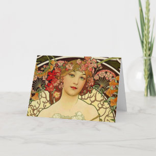 Vrouw 1897 van Champagne - F. Champenois Imprimeur Kaart