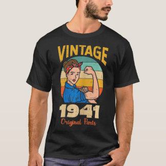  vrouw 1941 80 jaar oud 80th t-shirt