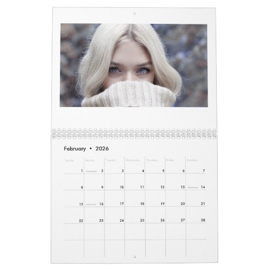 Vrouw 2019 kalender (Feb 2026)
