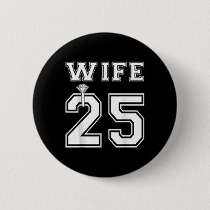 Vrouw 2025 Man Bijpassende Verlovingsfeest Honeymo Ronde Button 5,7 Cm