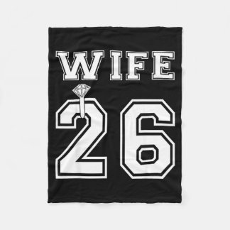 Vrouw 2026 echtgenoot bijpassend verlovingsfeest fleece deken