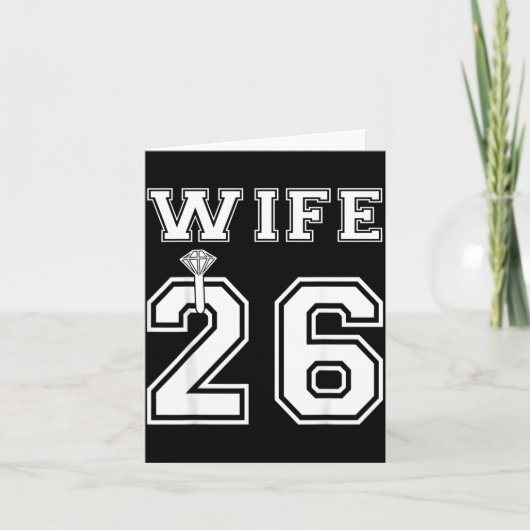 Vrouw 2026 Man Bijpassend Verlovingsfeest Kaart (Voorkant)