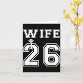 Vrouw 2026 Man Bijpassend Verlovingsfeest Kaart (Gele Bloem)