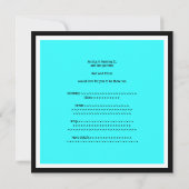 Vrouw 21ste verjaardag Eenvoudige Blauw Kaart (Achterkant)