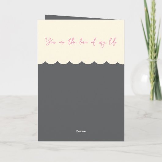 Vrouw 25-jarig jubileum uilen grijs roze kaart (Achterkant)