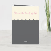 Vrouw 25-jarig jubileum vogels grijs roze kaart (Achterkant)