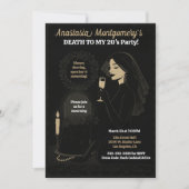 Vrouw 30ste verjaardag Gothic Glam Dood aan mijn 2 Kaart (Voorkant)