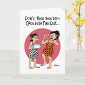 Vrouw 30ste verjaardag kaart (Gele Bloem)