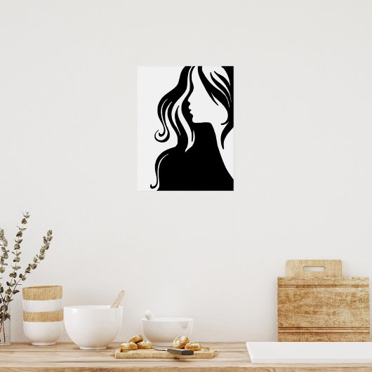 vrouw-311607 vrouw portret meisje vrouw mooi poster (Keuken)