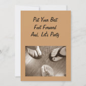 VROUW "40E" BIRTHDAY PARTIJ INVITATIE KAART (Voorkant)