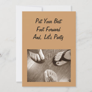 VROUW "40E" BIRTHDAY PARTIJ INVITATIE KAART