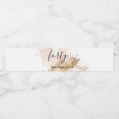 Vrouw 40e verjaardag waterfles etiket (Enkel label)