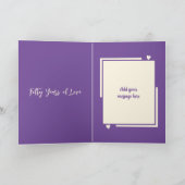 Vrouw 50-jarig jubileum hebben we het paarse gemaa kaart (Binnen)