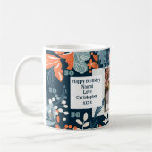 Vrouw 50e Verjaardagsnaam Foto Levendige Mok 004 (Links)