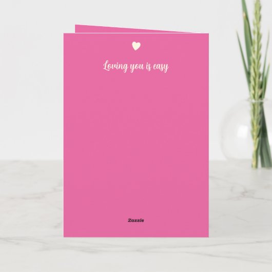 Vrouw 50ste verjaardag we maakte het roze kaart (Achterkant)