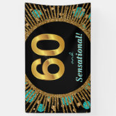 Vrouw 60e verjaardag banner (Verticaal)