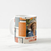 Vrouw 60e Verjaardag Moderne Kleuren Foto Mok 003 (Voorkant links)