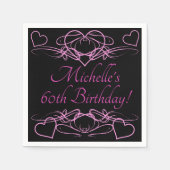 Vrouw 60e verjaardag servet (Voorkant)