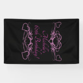 Vrouw 60e verjaardag spandoek (Horizontaal)